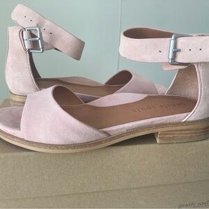 Gentle Souls SoftPink Suede Sandal
